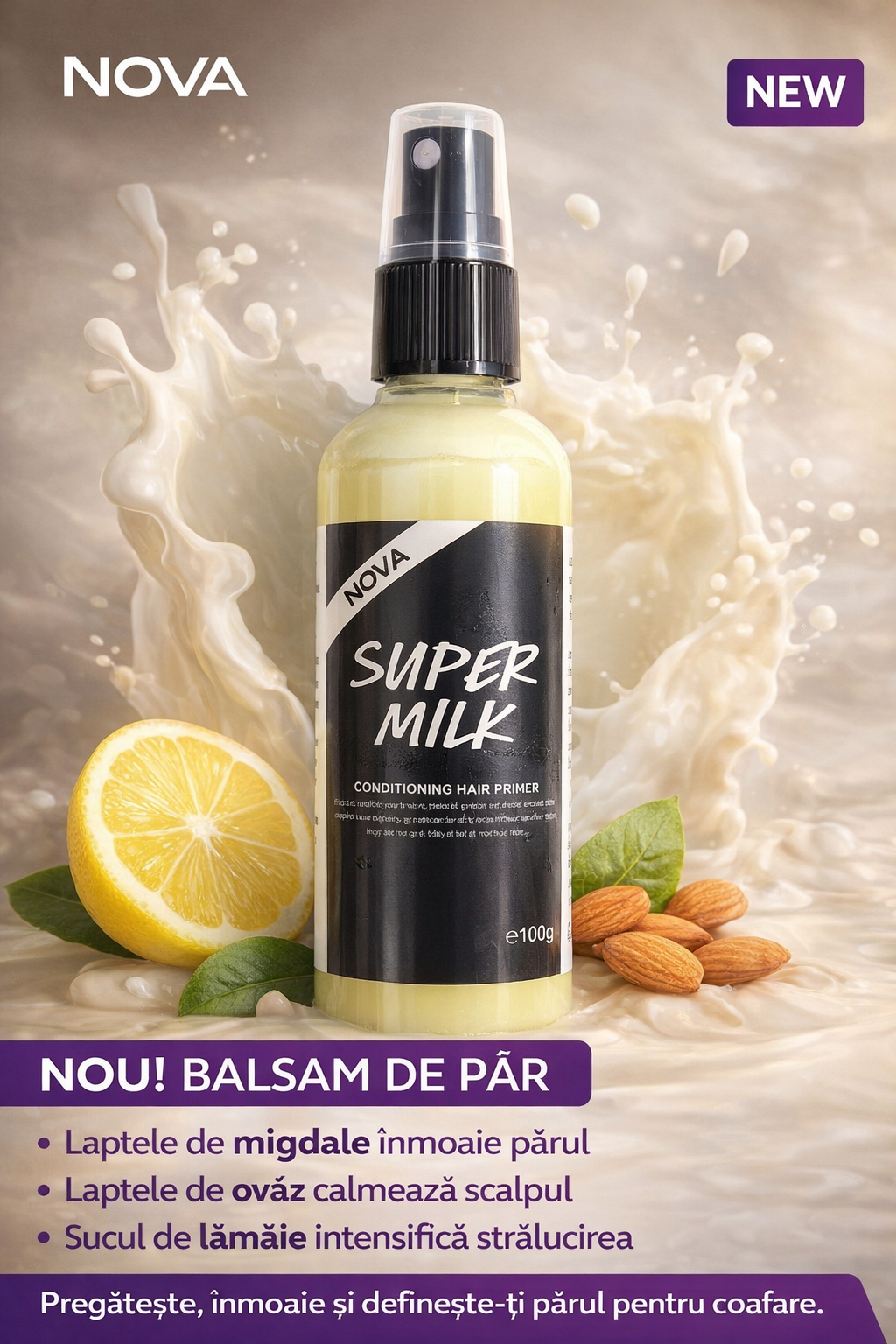 Balsam de păr NOVA - SUPER MILK™